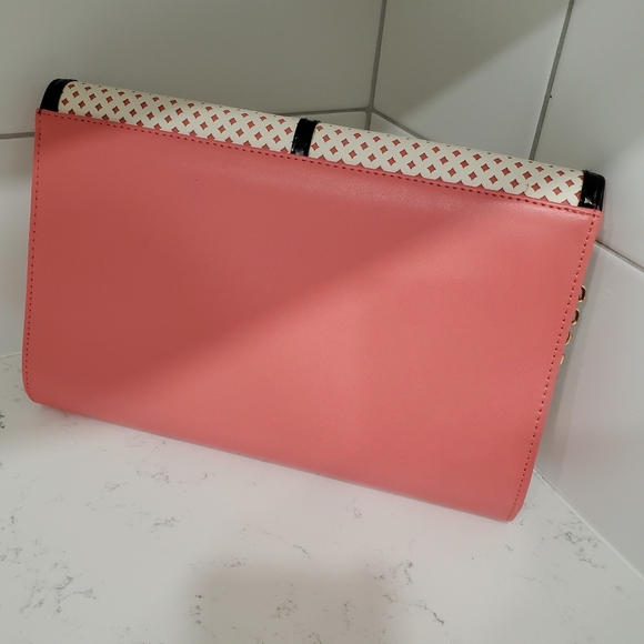 NWOT - Pink and cream clutch/shoulder bag - Picture 3 of 11